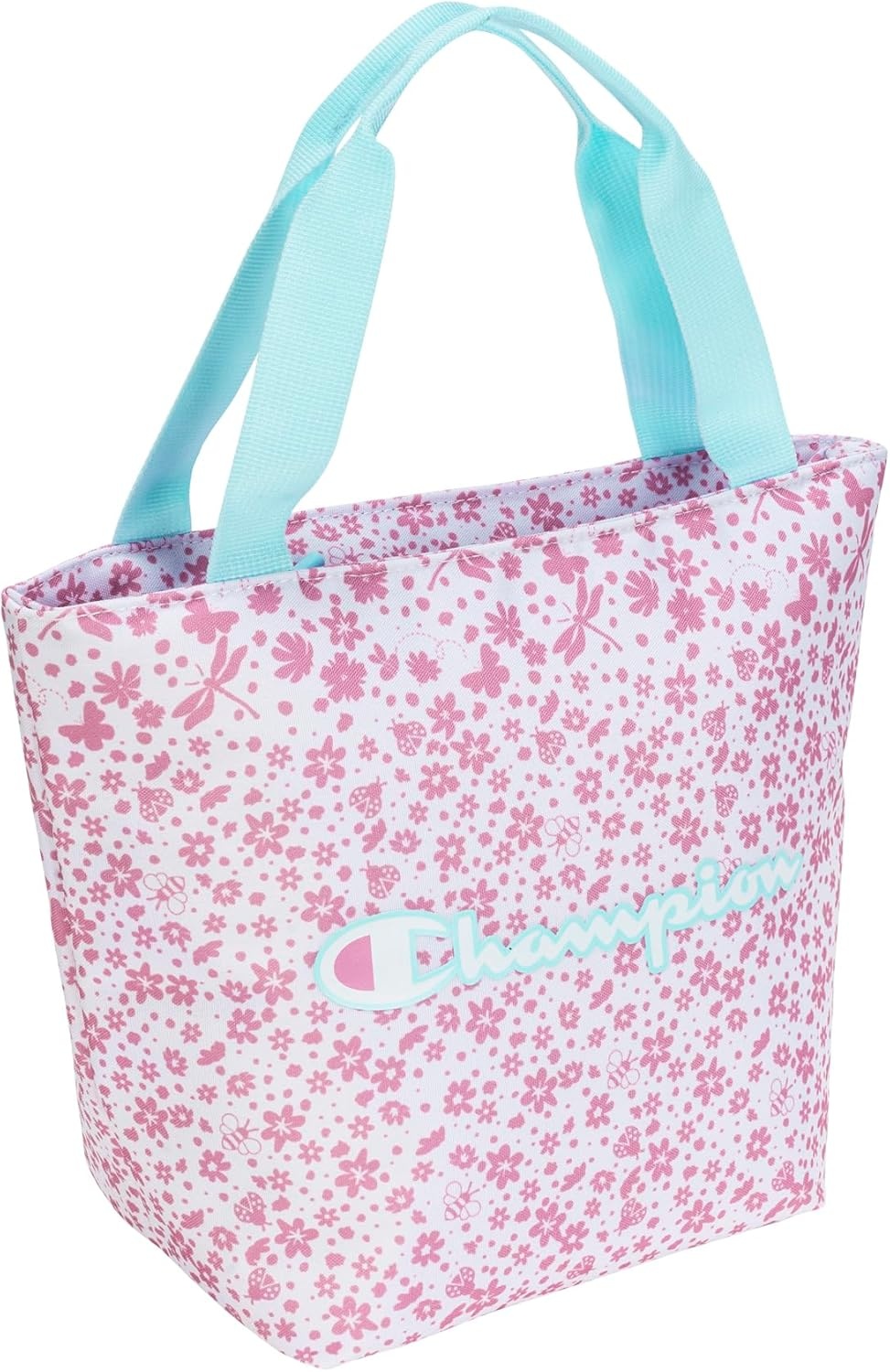 image:imageChampion Kids Fresh Insulated Lunch Tote with Carry Handle No Leak Cooler Bag for Daily Use PinkBlue One SizePinkBlue