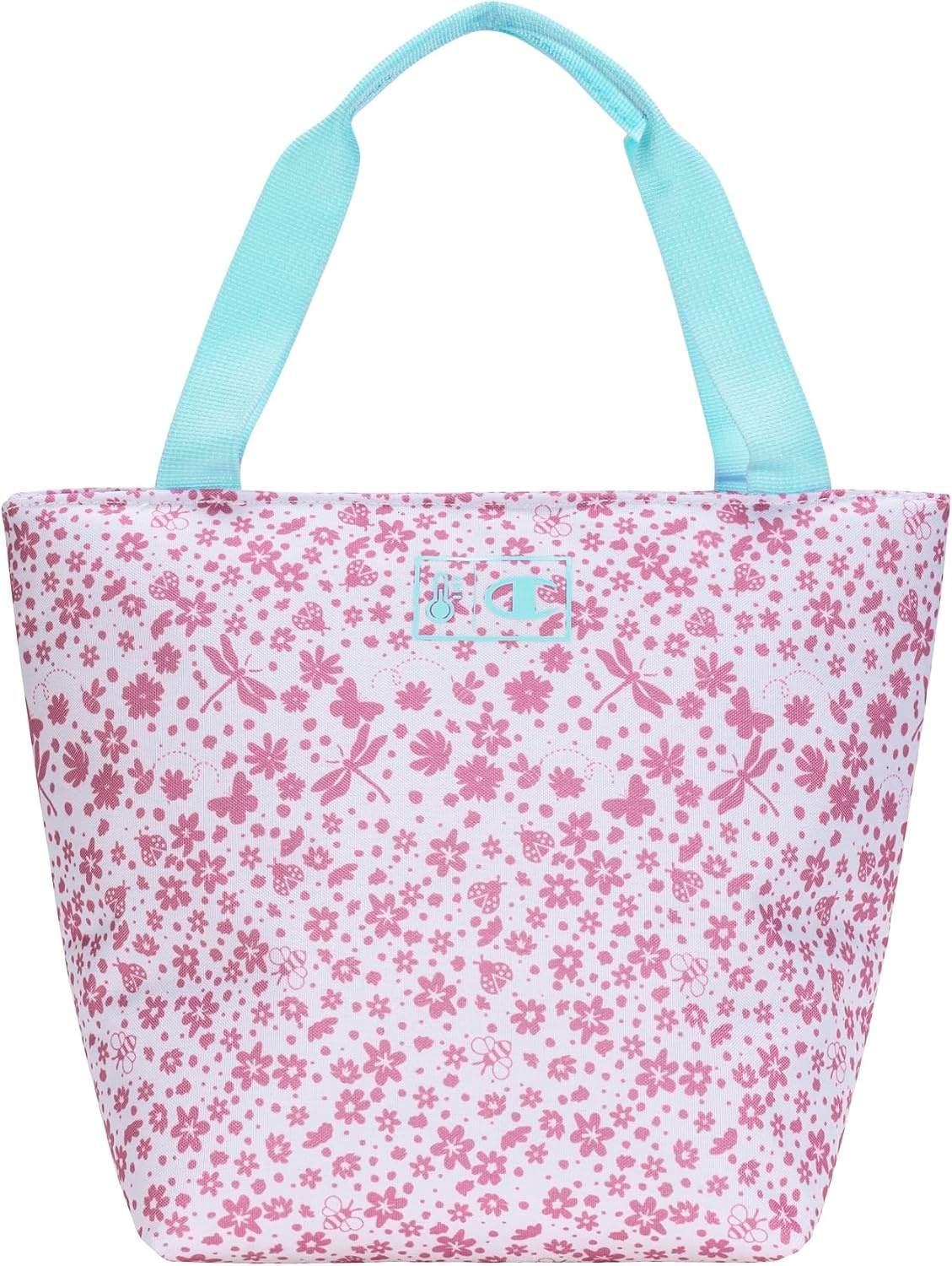 image:imageChampion Kids Fresh Insulated Lunch Tote with Carry Handle No Leak Cooler Bag for Daily Use PinkBlue One SizePinkBlue