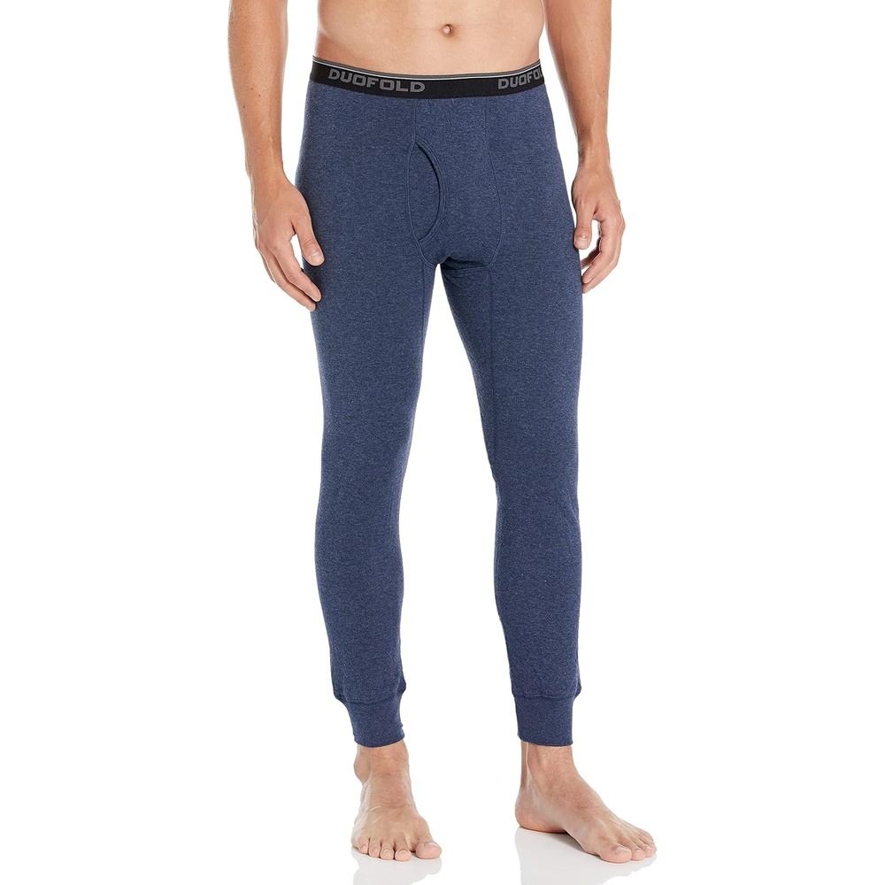 image:imageDuofold Mens Midweight DoubleLayer Thermal PantBlue Jean