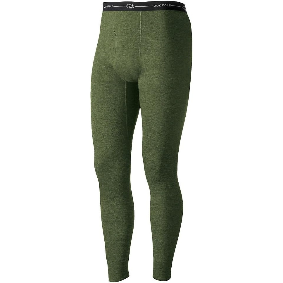 image:imageDuofold Mens Midweight DoubleLayer Thermal PantOlive Heather
